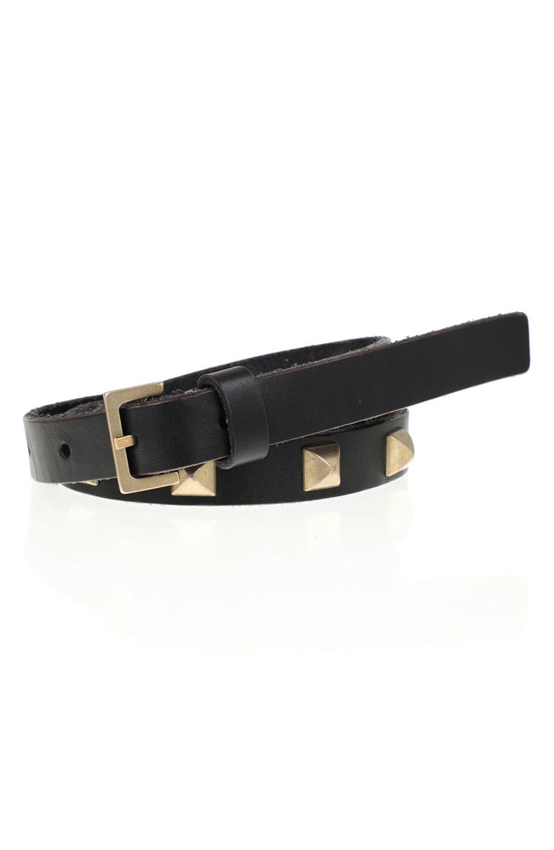 AllSaints Pyramid Stud Belt, Main, color, 