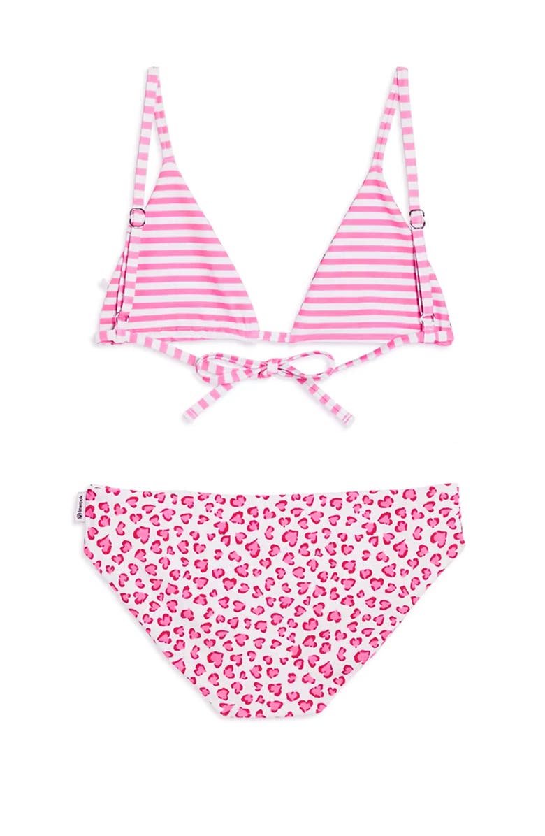 Limeapple Reversible Printed Bikini, Alternate, color, Pink