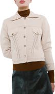 MANGO Faceted Button Cardigan