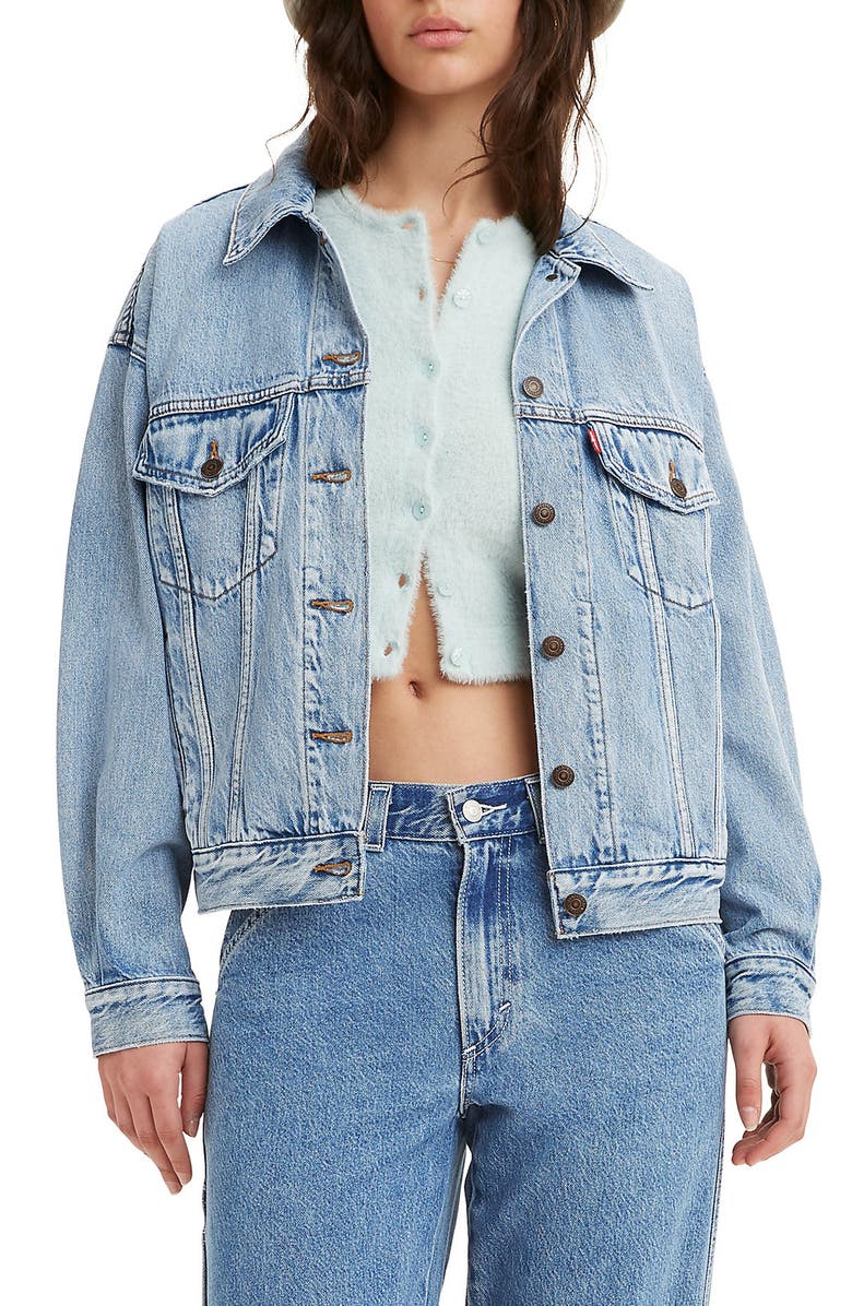 Levi's<sup>®</sup> '90s Denim Trucker Jacket, Main, color, 