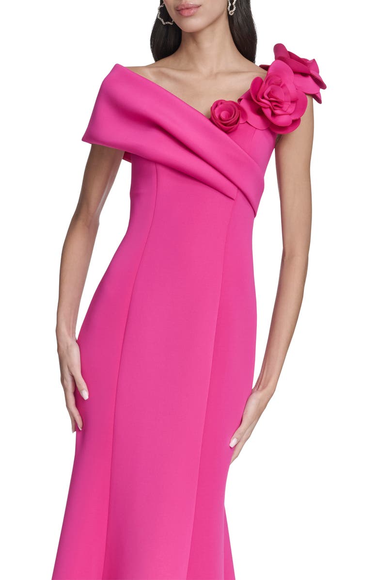 Eliza J Floral Off the Shoulder Mermaid Gown, Alternate, color,