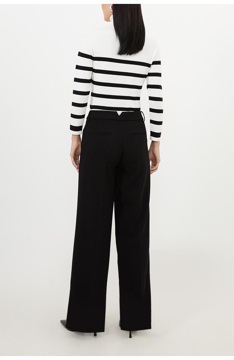 Karen Millen Essential Tailored Straight Leg Pants, Alternate, color, Black