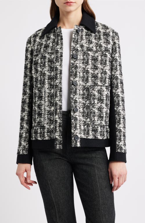 Hugo Boss Boss Joloria Tweed Jacket In Animal Print