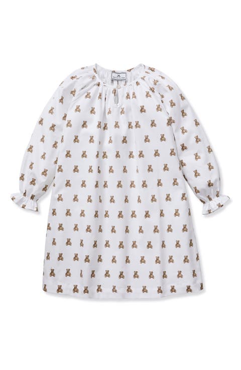 Kids' Delphine Long Sleeve Cotton Twill Nightgown (Baby & Toddler)