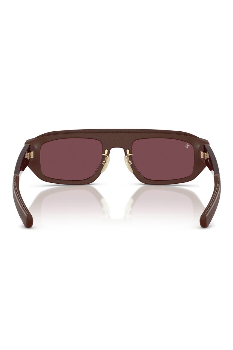 52mm Pillow Sunglasses, Alternate, color, BROWN / BORDEAUX