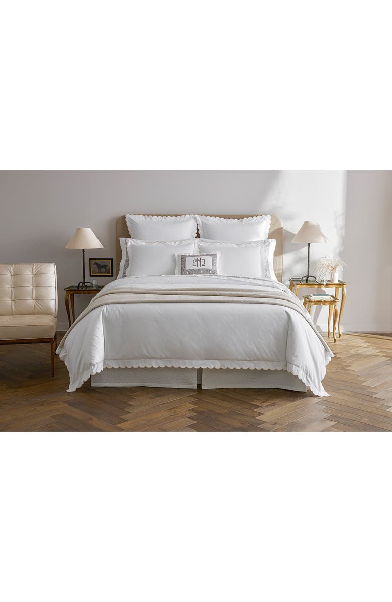 Matouk Leo Fringed Throw Blanket, Alternate, color,