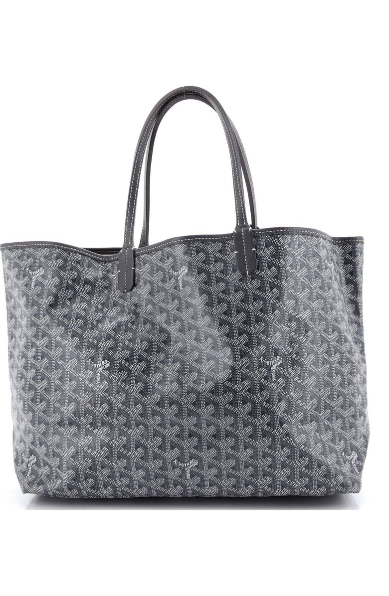 Pre-Owned Goyard Saint Louis Tote Coated Canvas PM, Main, color, Gray