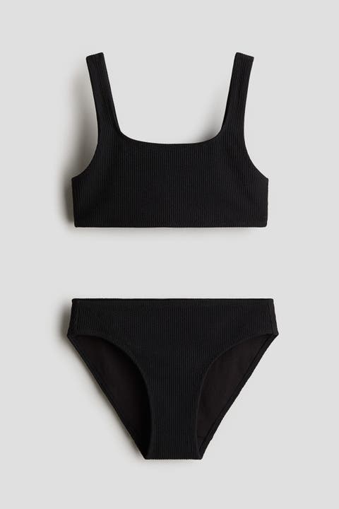 Textured two-piece swimsuit