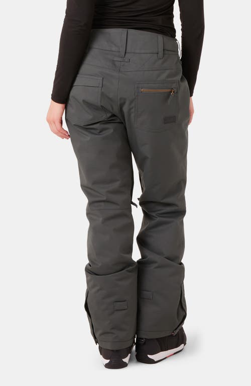 Roxy Nadia Insulated Waterproof Snow Pants In Gray