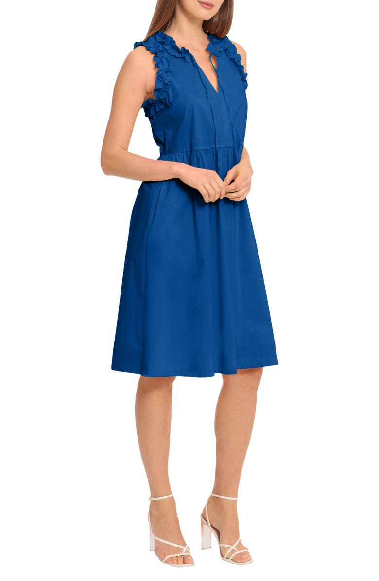 Maggy London Poplin Trapeze Dress, Alternate, color, 