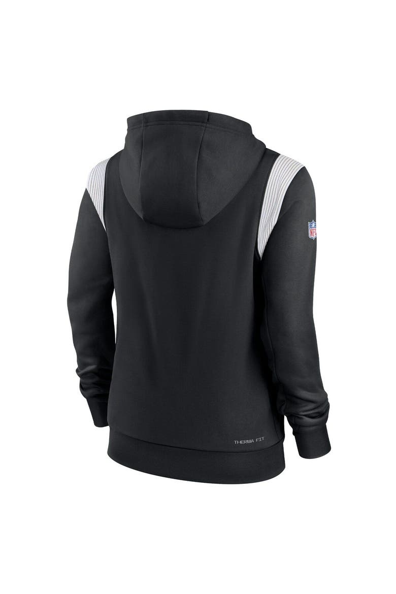 Women's Nike Black New Orleans Saints Sideline Stack Performance Pullover Hoodie, Alternate, color, Black