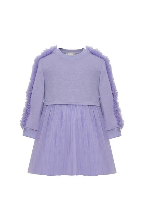 Ruffle Sweatshirt Dress (Toddler, Little Kid & Big Kid)