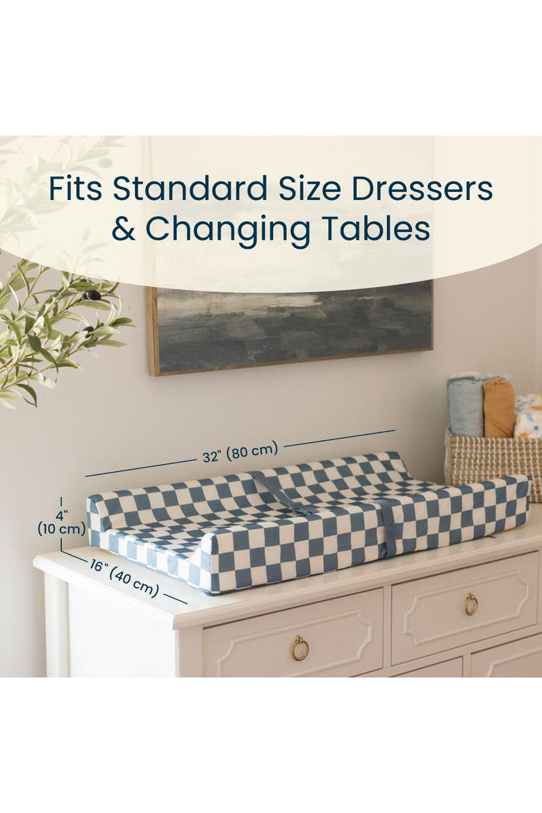 Non-Slip Waterproof Dresser Changing Pad, Alternate, color, Black Checkers