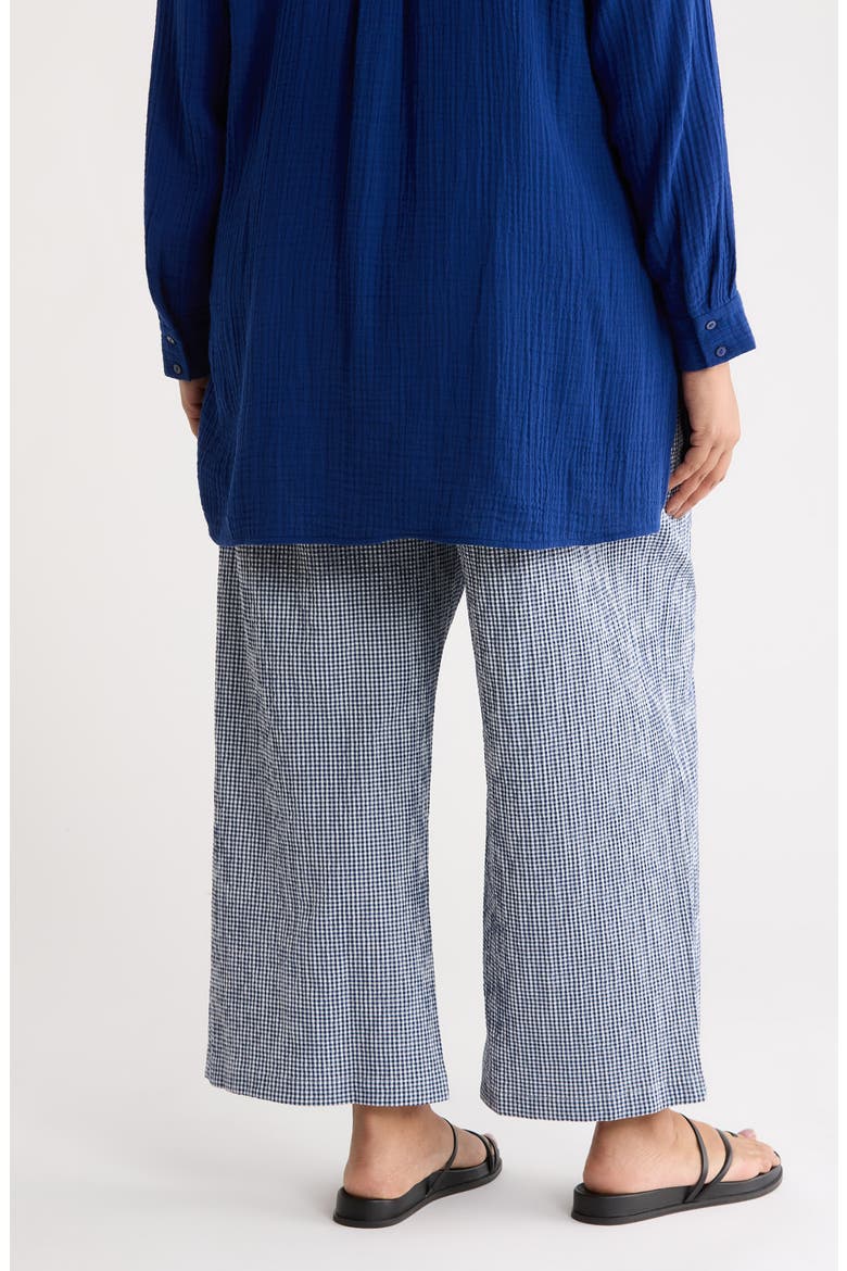 Stretch Organic Cotton Ankle Wide Leg Pants, Alternate, color, LIGHT DIVE