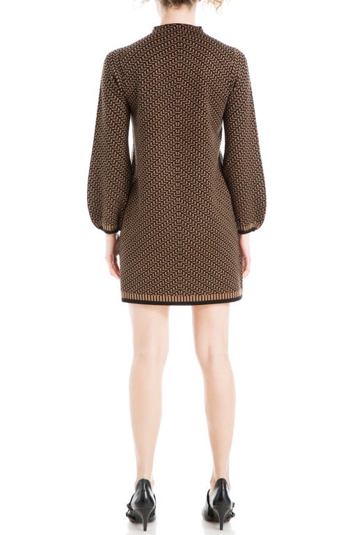 Max Studio Sweater Dress In Brown