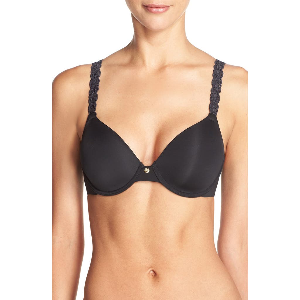 Natori Pure Luxe Underwire T-shirt Bra In Black