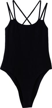 Grey Lab Two-Strap Bodysuit