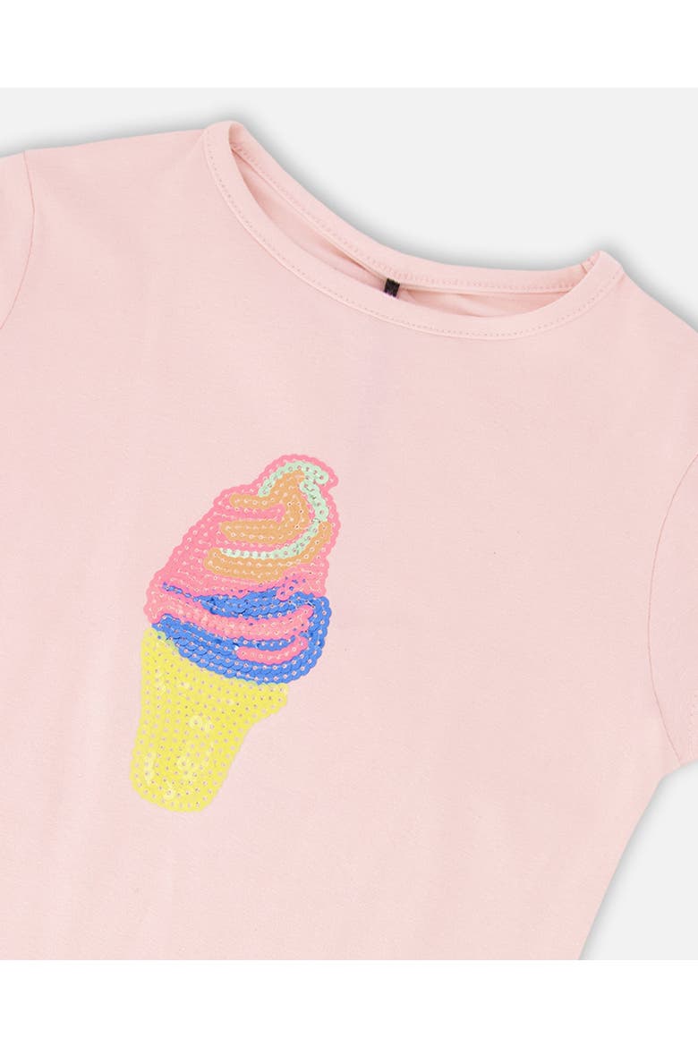 Organic Cotton Jersey Ice Cream Short Sleeve T-Shirt, Alternate, color, Pink