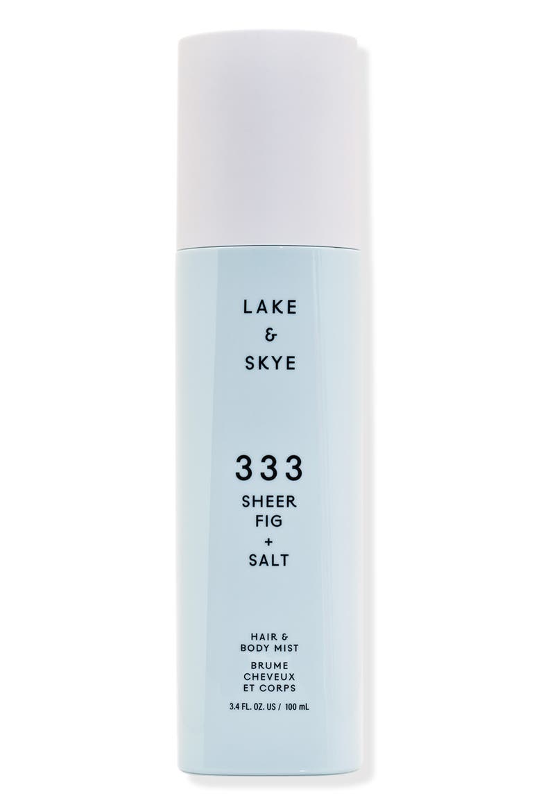 333 Sheer Fig + Salt Hair & Body Mist, Main, color, NO COLOR