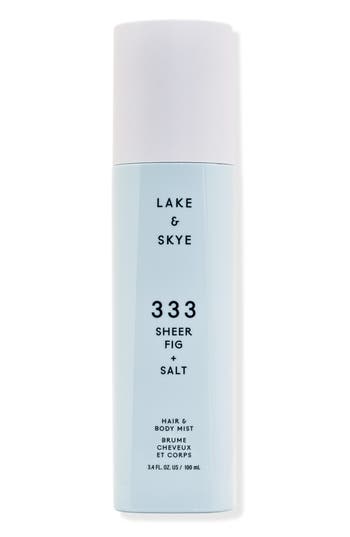 Lake & Skye 333 Sheer Fig + Salt Hair & Body Mist In Transparent