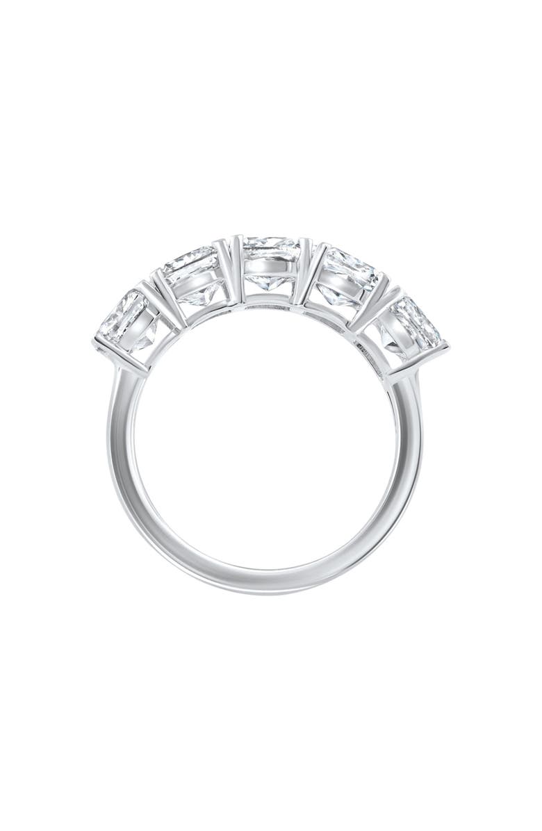 Bliss Diamond 5 1/4Ct Cushion Cut 5-Stone Diamond Wedding Anniversary Ring 14k Gold Lab Grown, Alternate, color, 14K White Gold