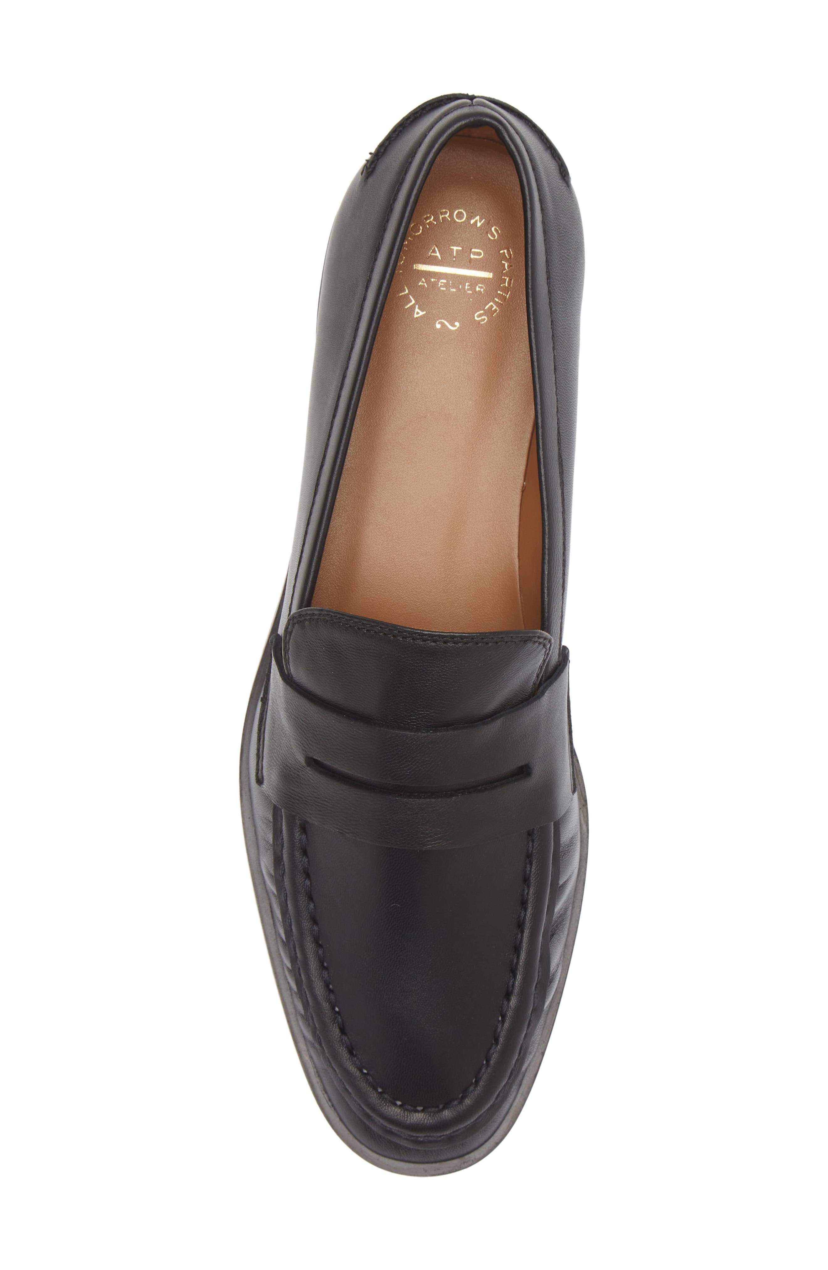 ATP ATELIER Airola Penny Loafer, Alternate, color, Black