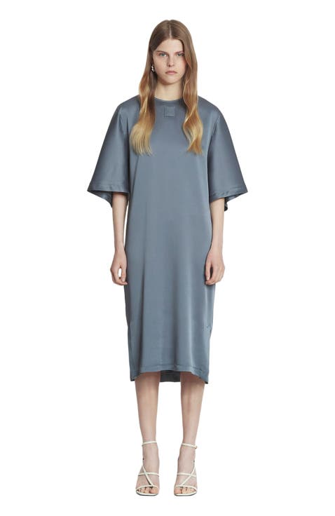 Satin T-Shirt Dress