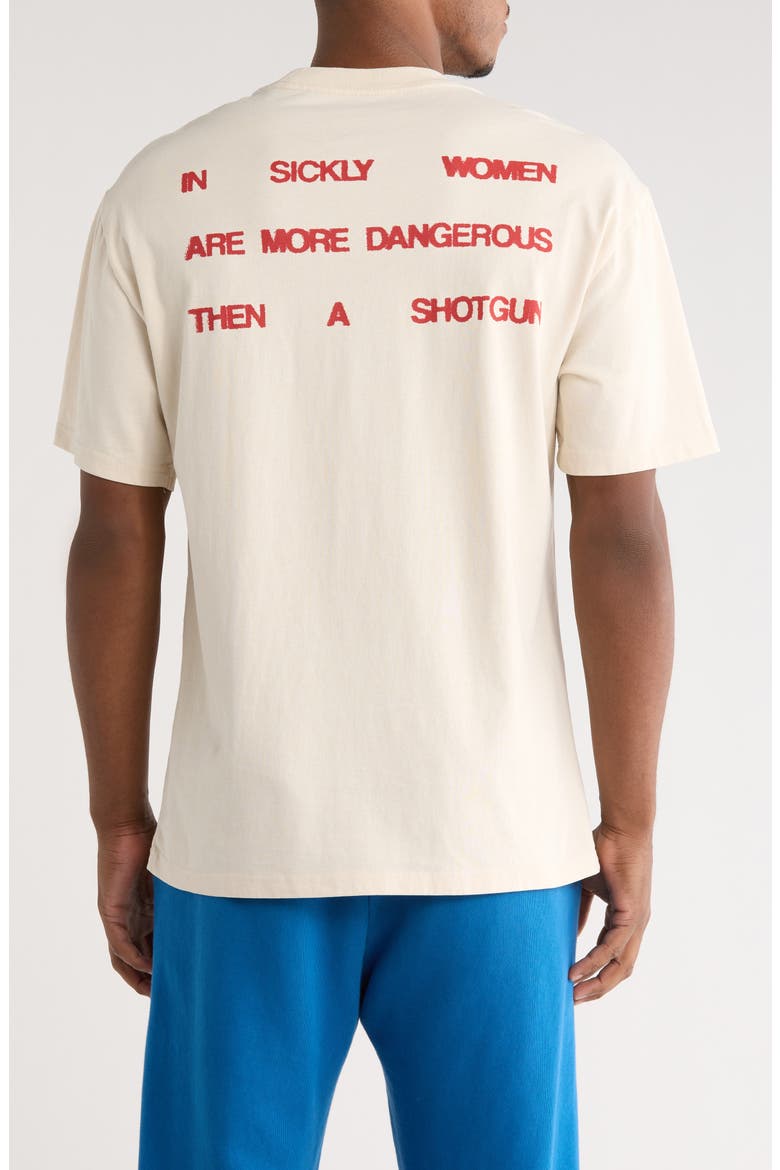 Museum Drappo Graphic T-Shirt, Alternate, color, CREAM