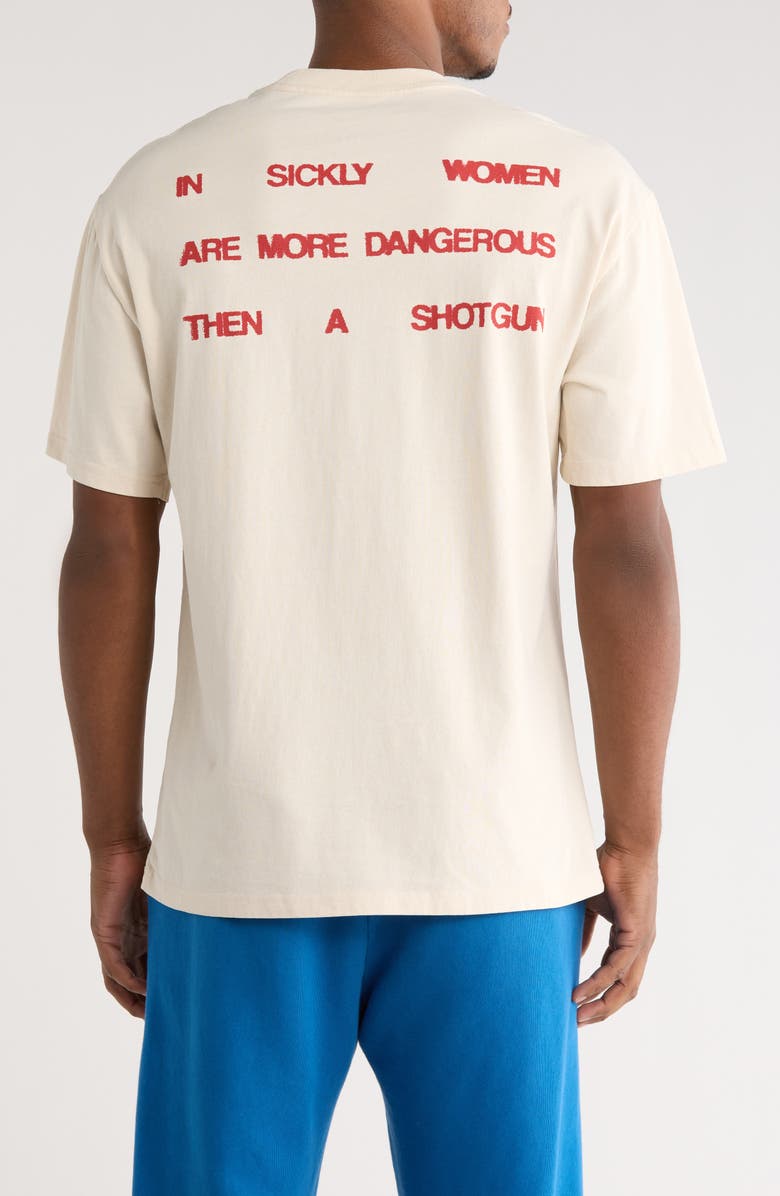 SANTO STUDIO Museum Drappo Graphic T-Shirt, Alternate, color, Cream