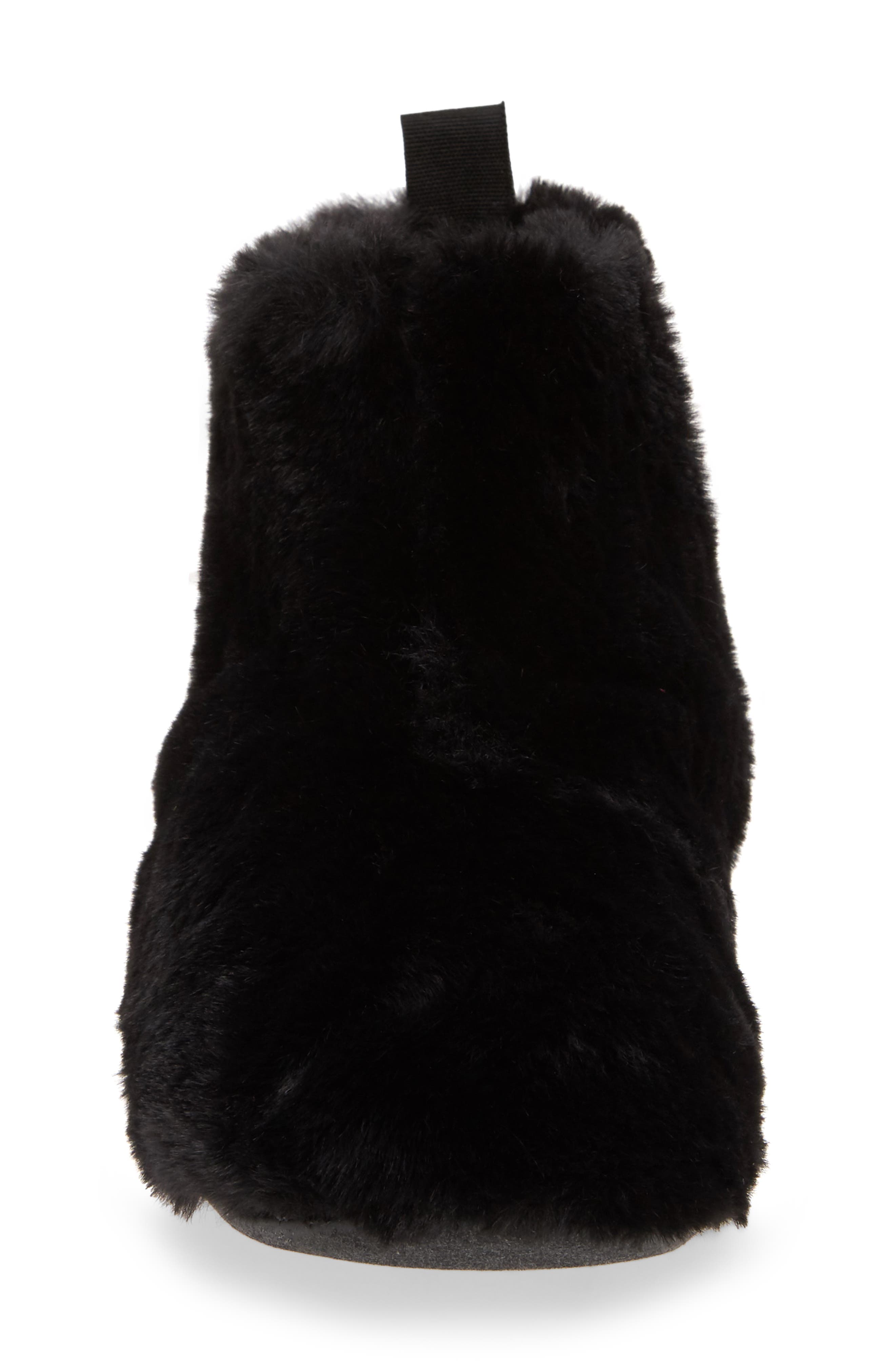 FitFlop Faux Fur Slipper Bootie, Alternate, color, 