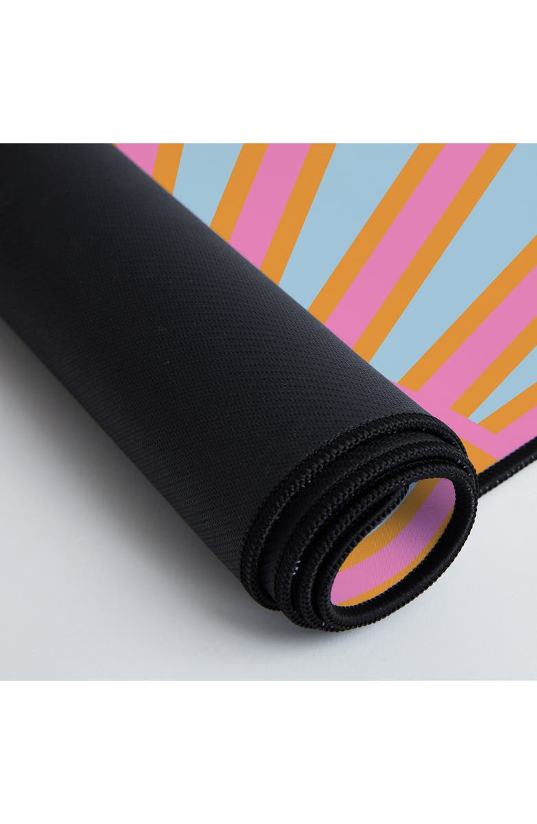 Deny Designs Eil Abstract Retro Desk Mat, Alternate, color, Blue