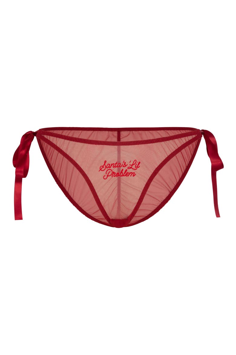 Flirty & Wordy Holiday 2-Piece Bikini Set, Alternate, color, GREEN/ RED