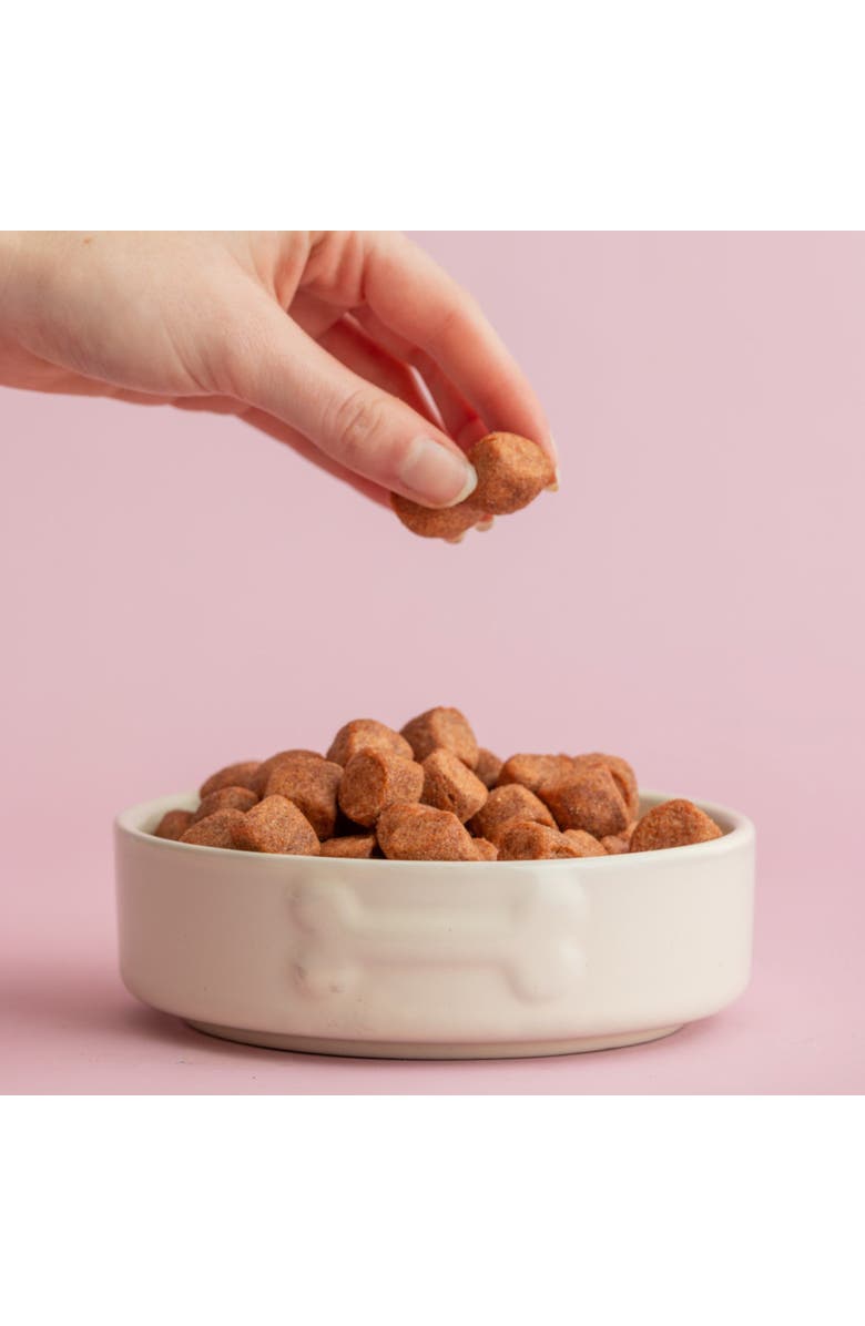 MASON CASH Embossed Bone 17oz Dog Food and Water Bowl, Alternate, color, Beige