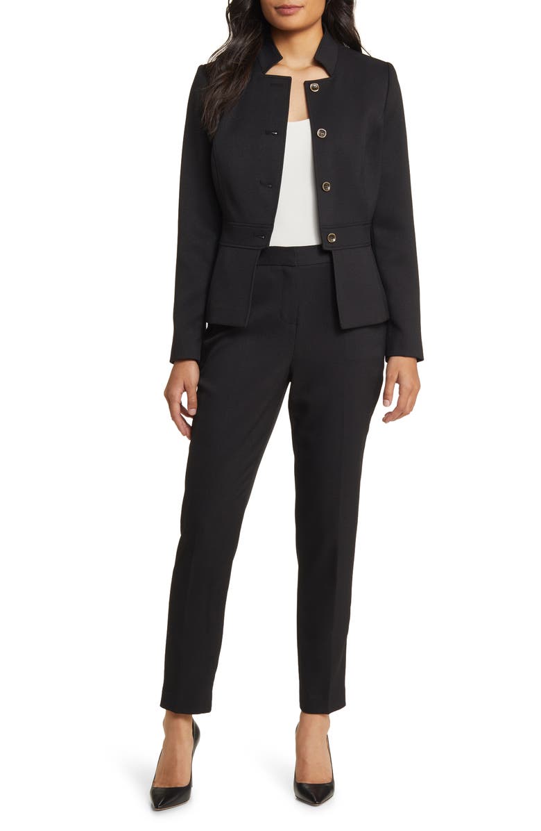 Tahari ASL Stand Collar Jacket & Pants, Alternate, color,