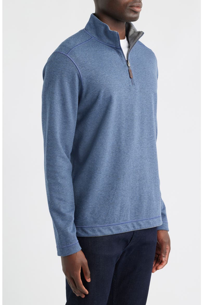 Icon Reversible Quarter Zip, Alternate, color, BLUE/ GRAY