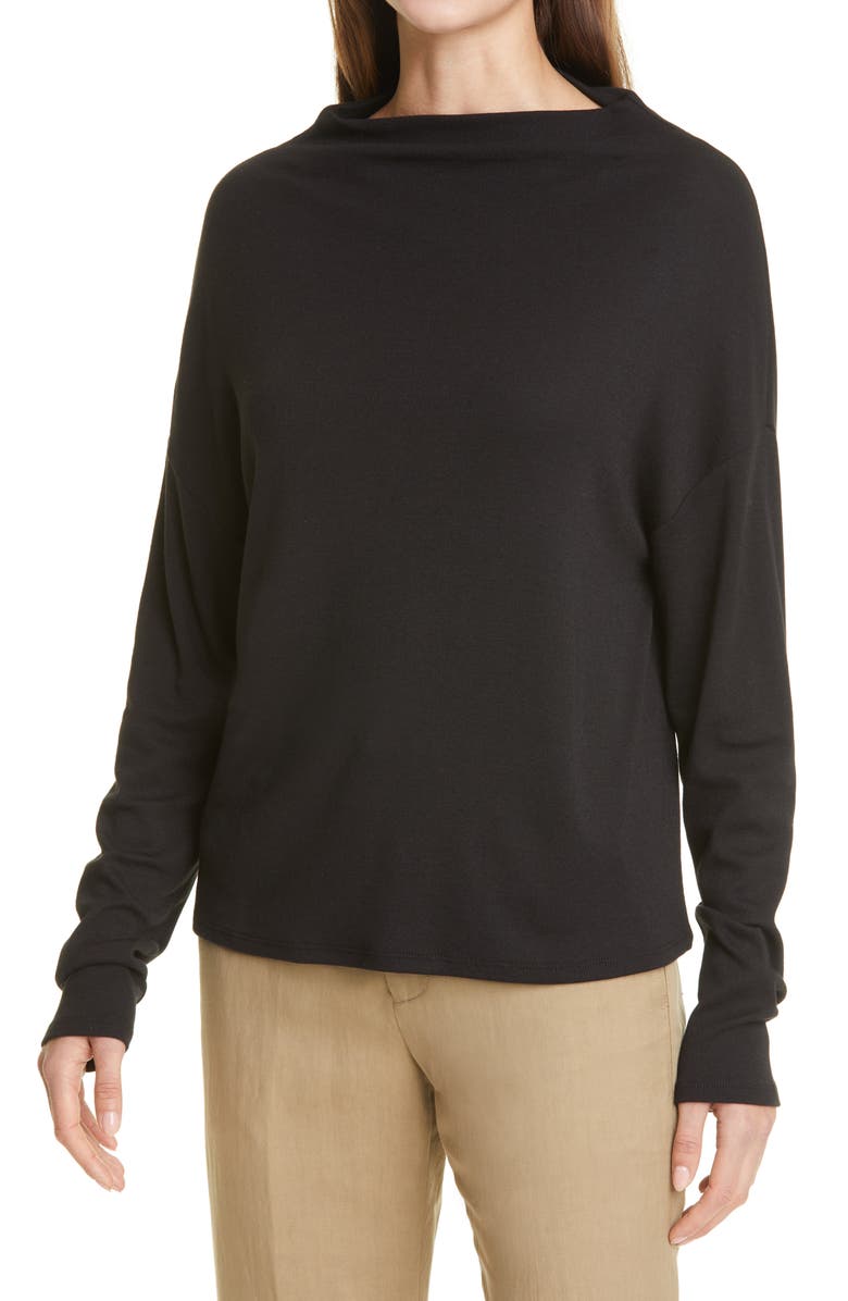Vince Funnel Neck Drop Shoulder Sweater, Main, color, 