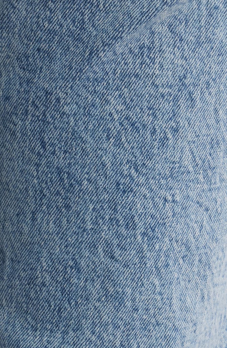 Damson Madder Kenny Broderie Trim Straight Leg Jeans, Alternate, color, Blue