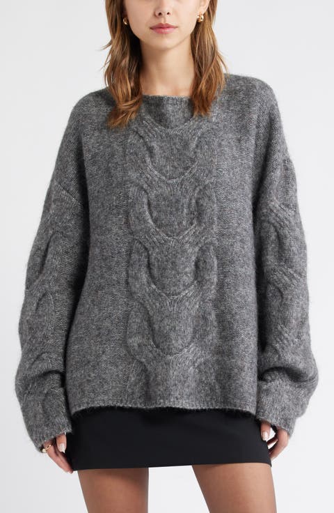 Cable Boatneck Sweater