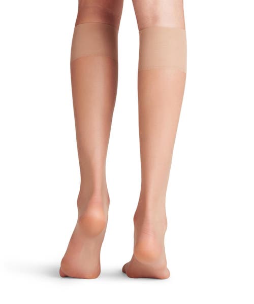 Falke Shelina 12 Denier Ultra Sheer Knee High Socks In Gold