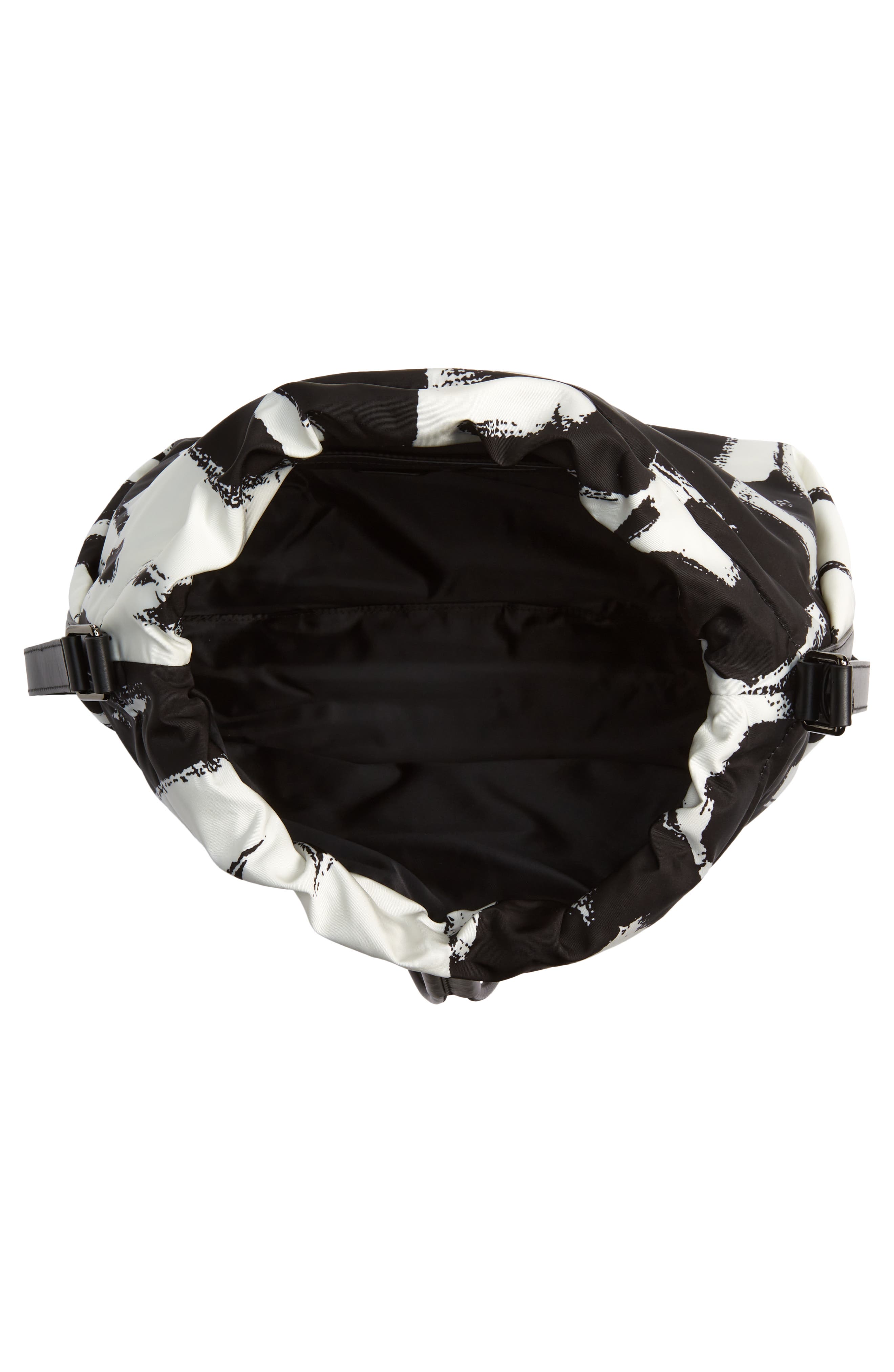 McQueen The Ball Bundle Graffiti Nylon Shoulder Bag, Alternate, color, 