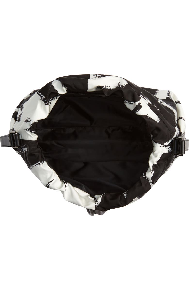 McQueen The Ball Bundle Graffiti Nylon Shoulder Bag, Alternate, color,