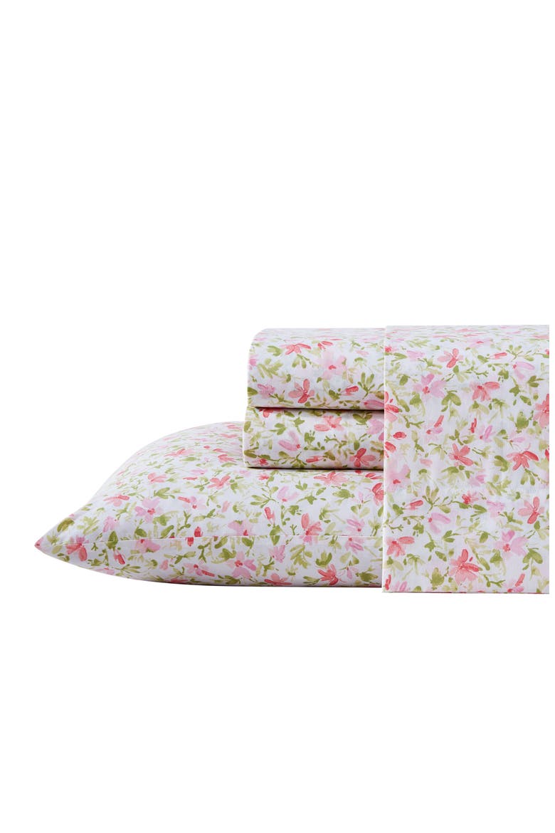 Norella Cotton Comforter Set, Main, color, PINK/ GREEN