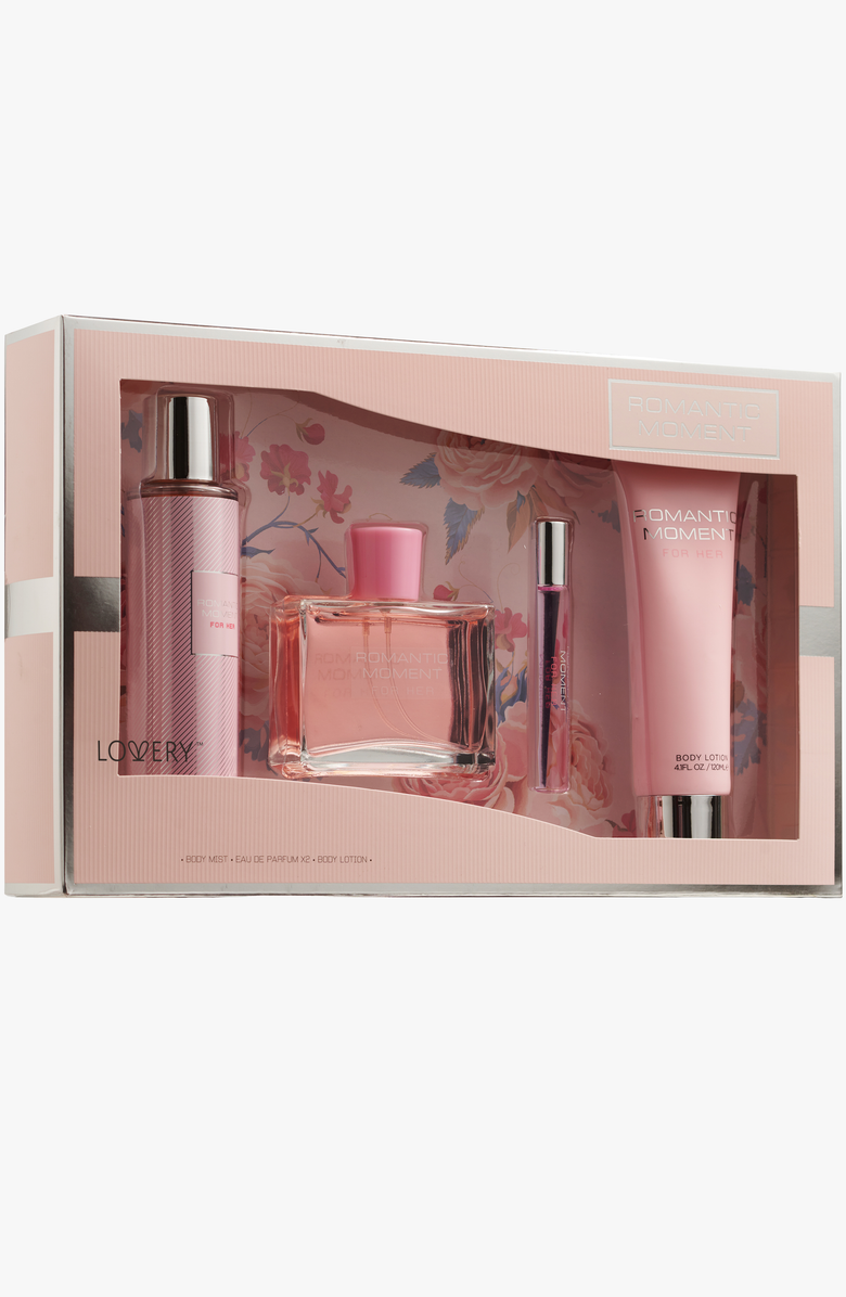 Lovery Romantic Moment Self Care Gift Box, Alternate, color, Pink / Silver