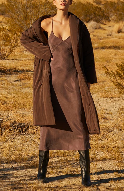 CRESCENT CRESCENT TIE BELT PUFFER COAT 