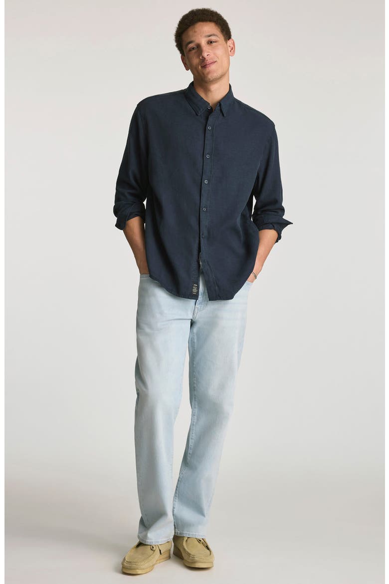 Marlon Relaxed Straight Leg Jeans, Alternate, color, BLEACHED OCEAN BLUE