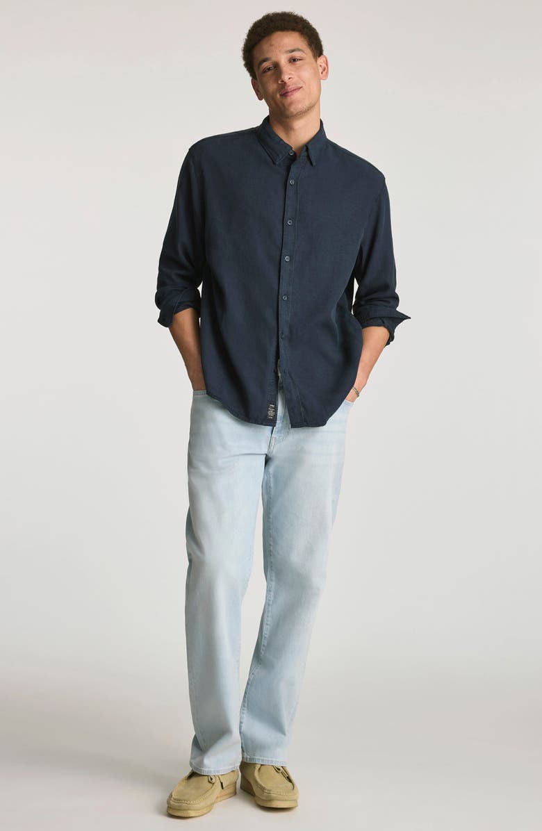 Mavi Jeans Marlon Relaxed Straight Leg Jeans, Alternate, color, Bleached Ocean Blue