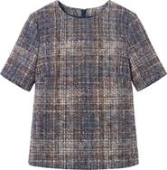 Cartolina Chloe Boxy Tweed Top