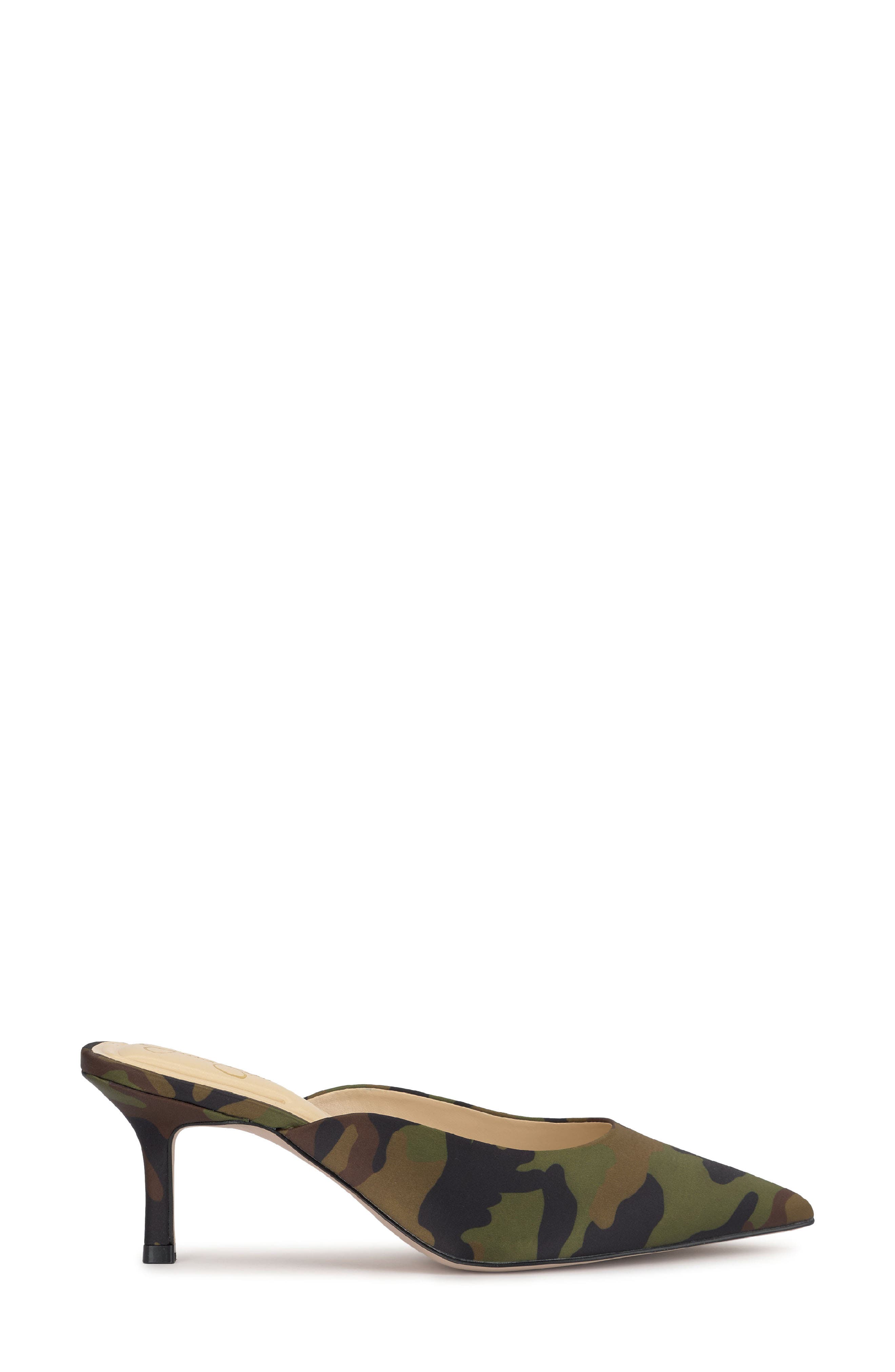 Jessica Simpson Belvaen Pointed Toe Mule, Alternate, color, Forest Camo