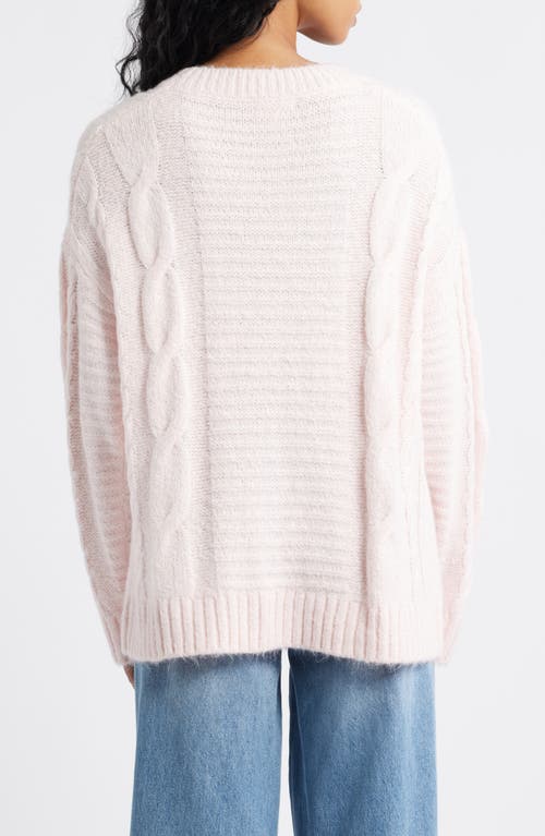 Bp. Oversize Cozy Cable Sweater In Multi