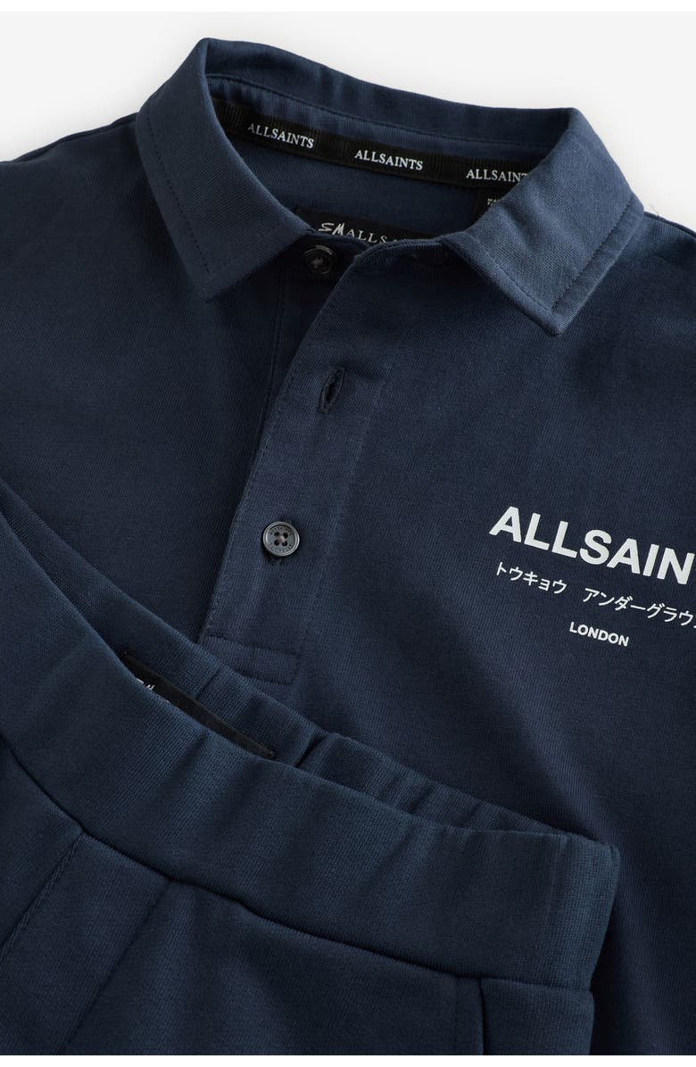 smALLSAINTS by ALLSAINTS Kids' Oversize Polo & Knit Shorts Set, Alternate, color,